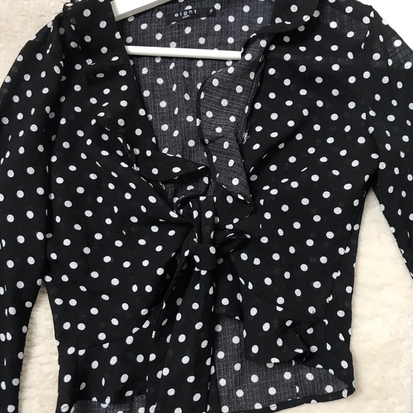 Super Cute Polka Dot  Blouse - Picture 2 of 5